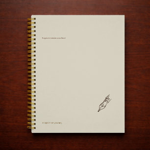 Agenda Pluma estilográfica vintage - Biblioteca minimalis