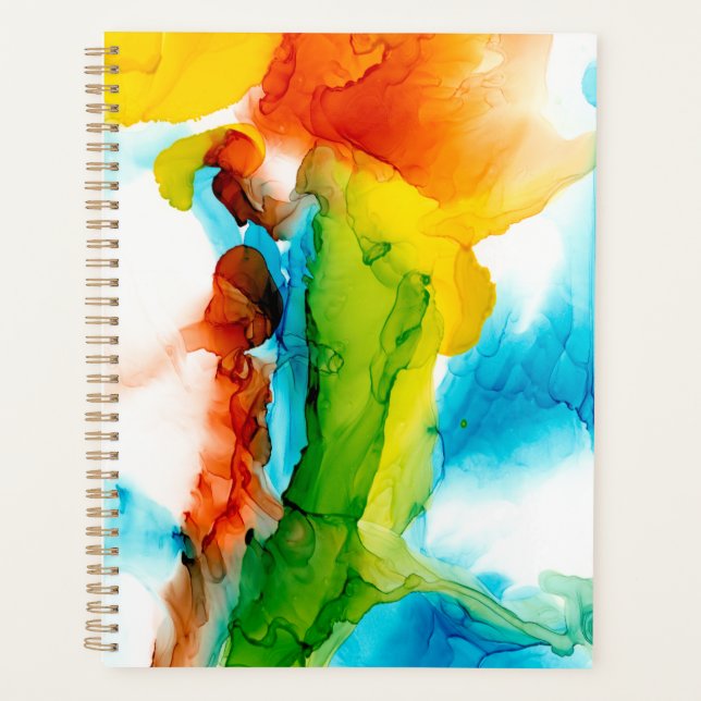 Agenda Pluma primaria - acuarelas (Anverso)