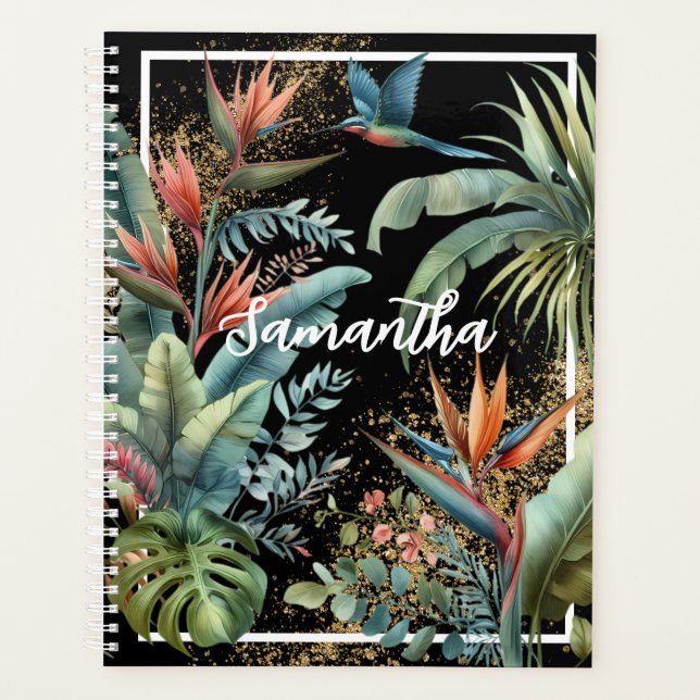 AGENDA PODER TROPICAL - EXÓTICO PERSONALIZADO ELEGANTE (Anverso)