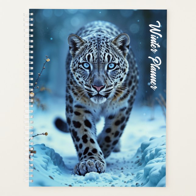 Agenda Poderoso depredador nevado salvaje belleza fría (Anverso)