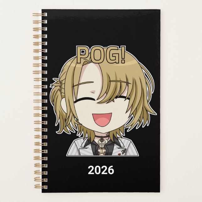 Agenda Pog! Chibi Planner 2026 - Luca Kaneshiro Fanart (Anverso)