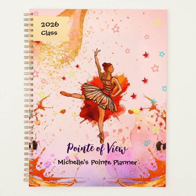 Agenda Pointe of View – Custom Ballet Journal  (Anverso)