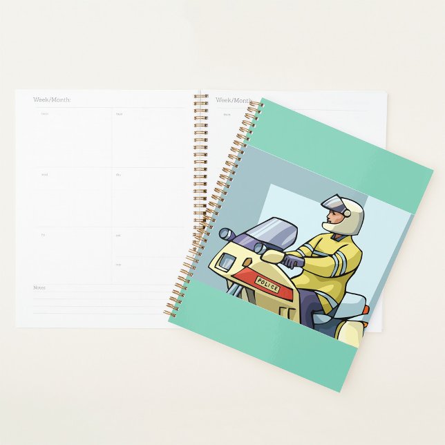 Agenda Police Motorcycle Officer Law Enforcement (Subido por el creador)