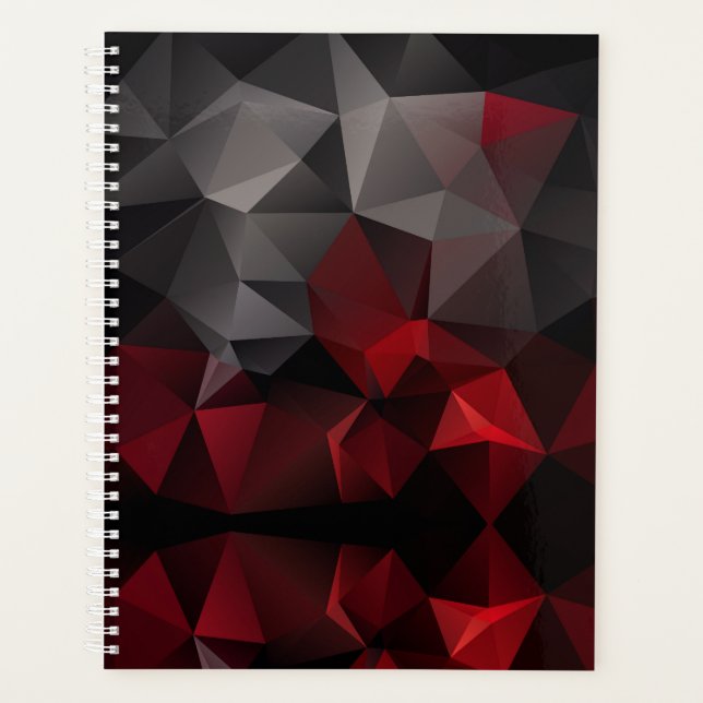 Agenda Polígono , negro y rojo (Anverso)