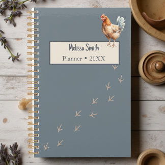 Agenda Pollo acuático de Barnyard minimalista