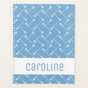 Agenda Polvo Azul Lacrosse White Sticks Patterado