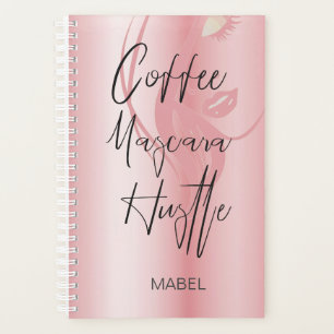 Agenda Polvo para la tipografía de Moda moderna rosa