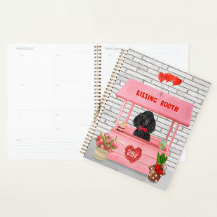 Agenda poodle Dog El día de San Valentín Kissing Booth
