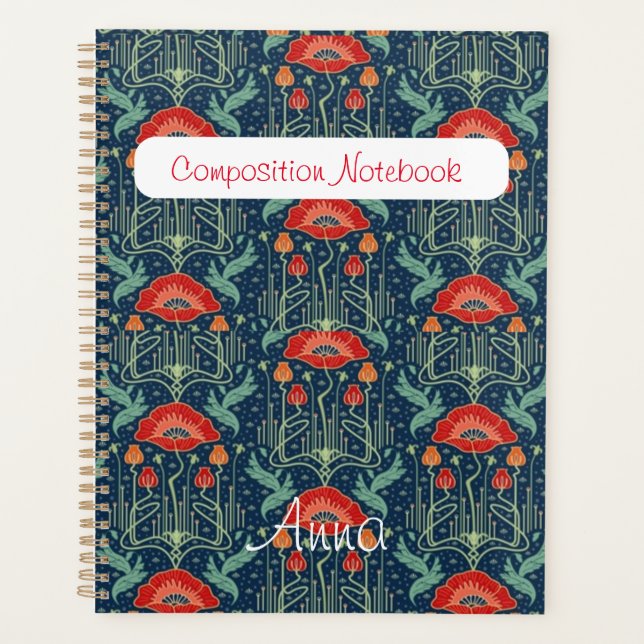 Agenda Poppy Art Nouveau (Anverso)
