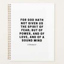 Por Dios no nos ha dado | 2 Timothy 1:7 Negro