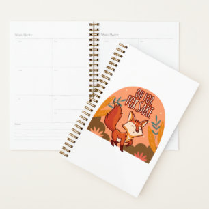 Agenda Por el amor de Zorro Cute y Divertido Zorro