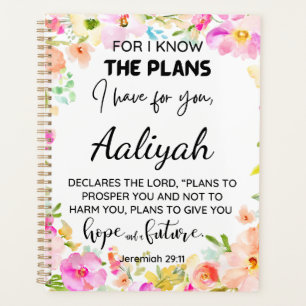 Agenda Porque conozco los planes Floral Personalize