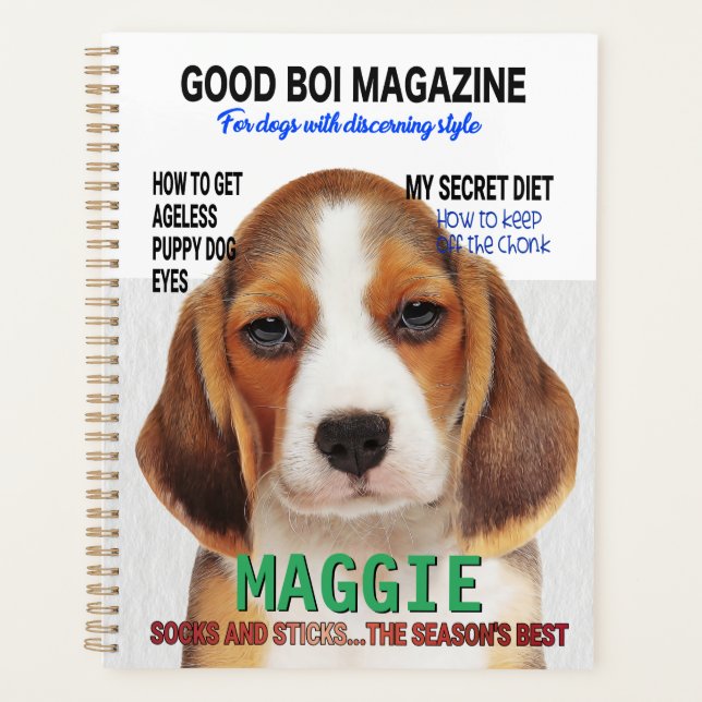 Agenda Portada de la revista Beagle Parody (Anverso)