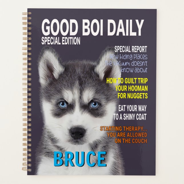 Agenda Portada de la revista Siberian Husky Parody (Anverso)