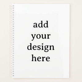 Agenda Portada dura estándar de 8.5" x 11", espiral blanc