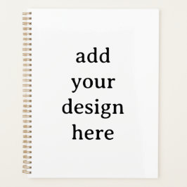 Agenda Portada dura estándar de 8.5" x 11", espiral dorad