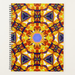 Agenda Portal Sun Gold Tribal de 8.5"X11" enlazado a esp