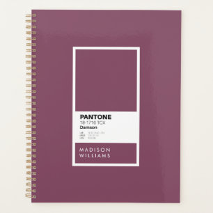 Agenda Portátil Damson Purple personalizado   Nombre pers