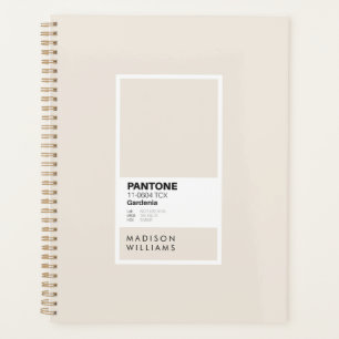 Agenda Portátil de crema personalizado Gardenia persona