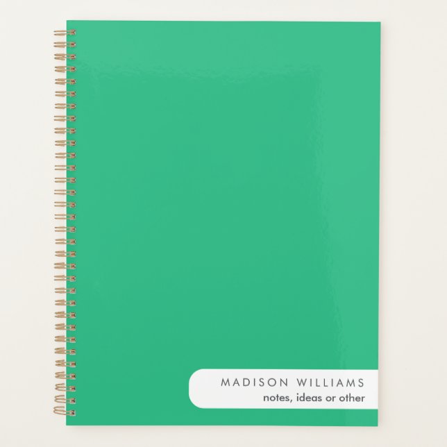 Agenda Portátil de espiral rosada personalizado -personal (Anverso)