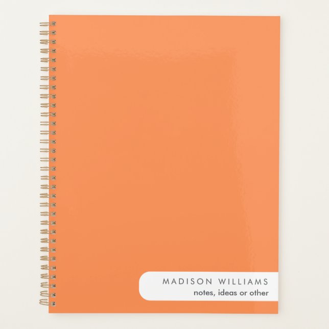 Agenda Portátil de espiral rosada personalizado -personal (Anverso)