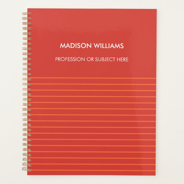 Agenda Portátil de espiral verde personalizado (Anverso)