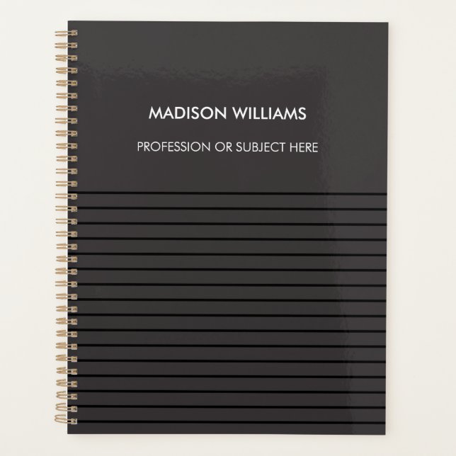 Agenda Portátil de espiral verde personalizado (Anverso)