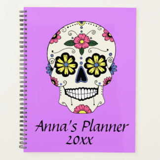 Agenda Portátil de planeador personalizado con cráneo de