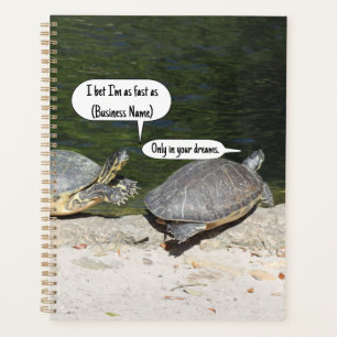 Agenda Portátil de tortugas de personalizable
