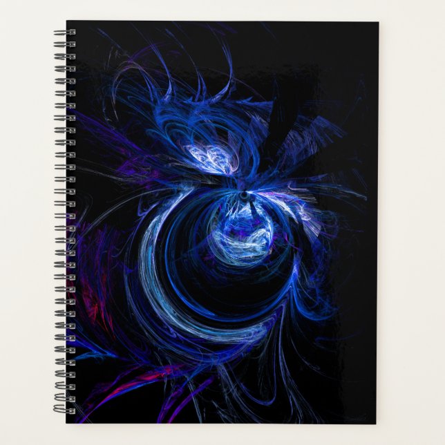 Agenda Portátil Fractal de Webbing de Corazón (Anverso)