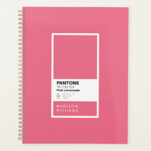 Agenda Portátil Lemonade rosa personalizado Nombre pers