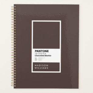 Agenda Portátil personalizado oscuro marrón Chocolat pe