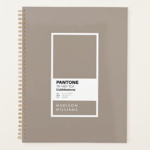 Agenda Portátil personalizado Taupe Gray   Diario persona