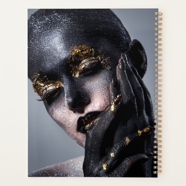 Agenda Portrait Gold Black Artistic Makeup Luxury Beauty (Reverso)