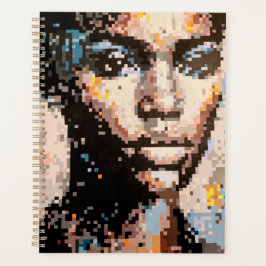 Agenda Portrait pixelisé expressif