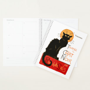 Agenda Póster Clásico Gato Negro de Steinlen Chat Noir Fr