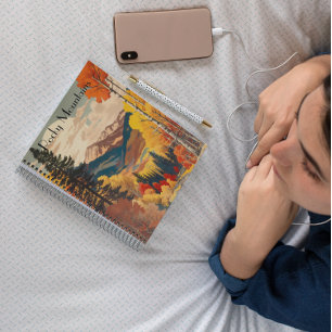 Agenda Poster de Viajes Vintage Rocky Mountain, personali