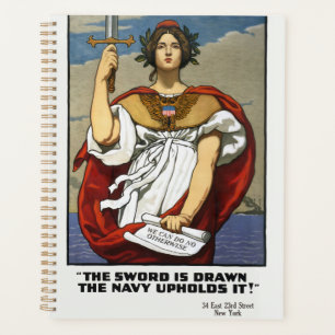 Agenda Póster vintage de reclutamiento de la Marina de la
