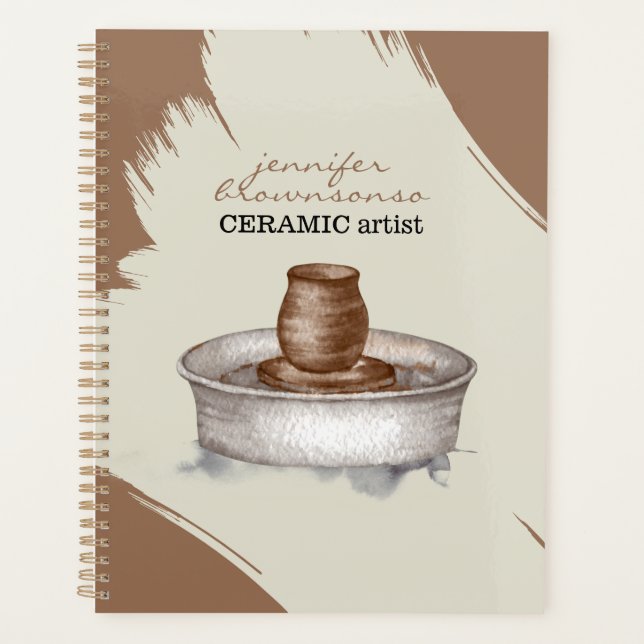 Agenda Pottery Ceramic Clay Turner sculpture watercolor (Anverso)