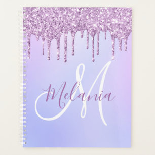 Agenda Pour de lavanda de goteo púrpura metálica person