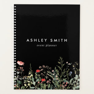 Agenda Prado de flores silvestres negras