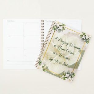 Agenda Praying Woman Planner (magnolia crema)