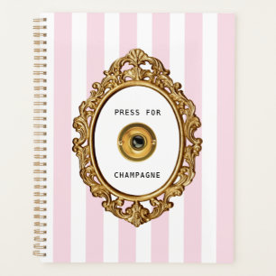 Agenda Prensa para Champagne Bandas rosadas