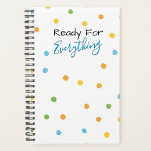 Agenda Preparado para todo lo moderno de polka Dot