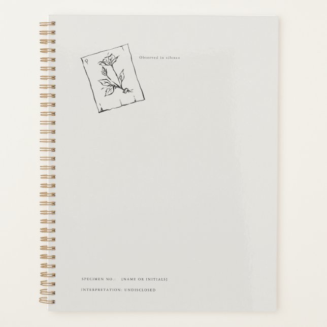 Agenda Pressed Rose- Regency Correspondence (Anverso)