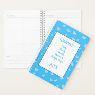 Agenda Presupuesto Diario Blue Hearts