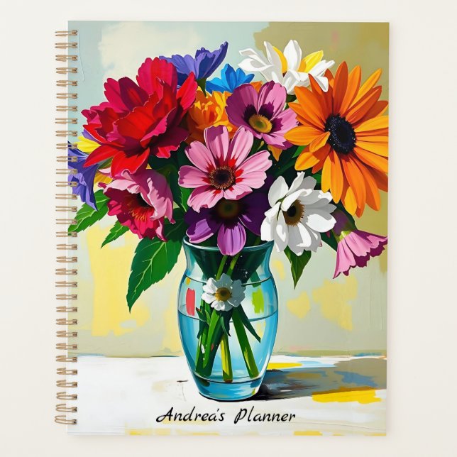 Agenda Pretty Floral Botanical Personalized (Anverso)