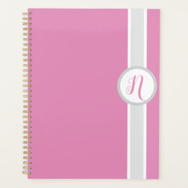 Agenda Pretty Pink Monogram Planner