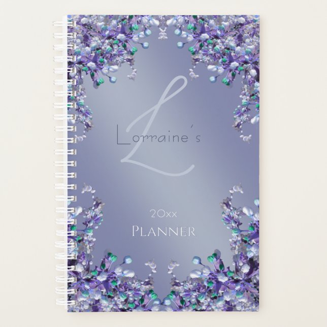 Agenda Primavera azul lavanda (Anverso)
