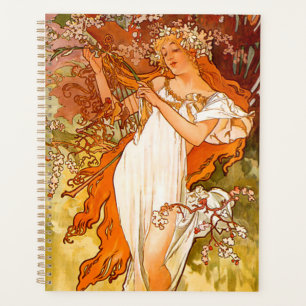 Agenda Primavera de Alphonse Mucha